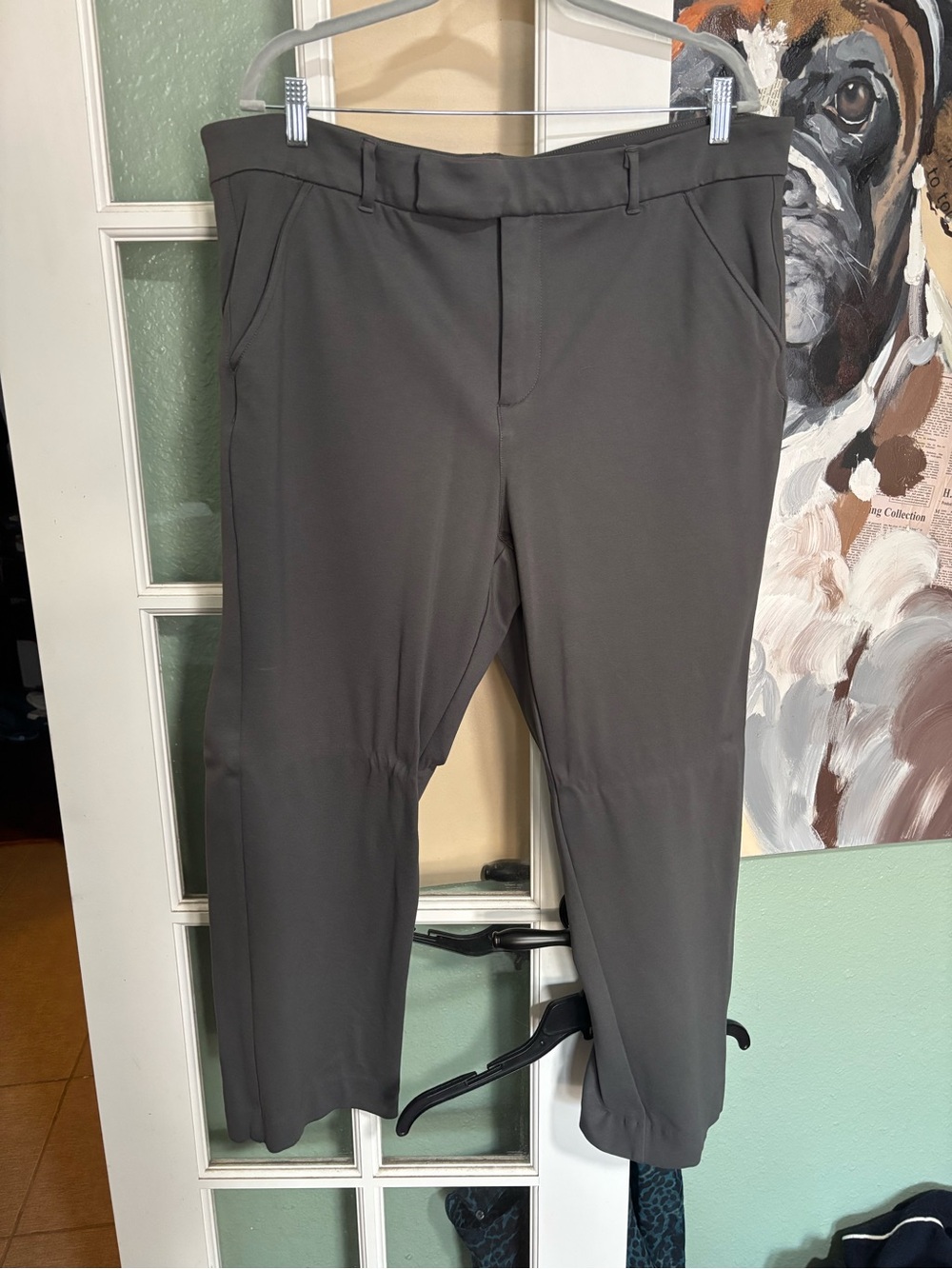 torrid Gray Straight-Leg Dress Trousers